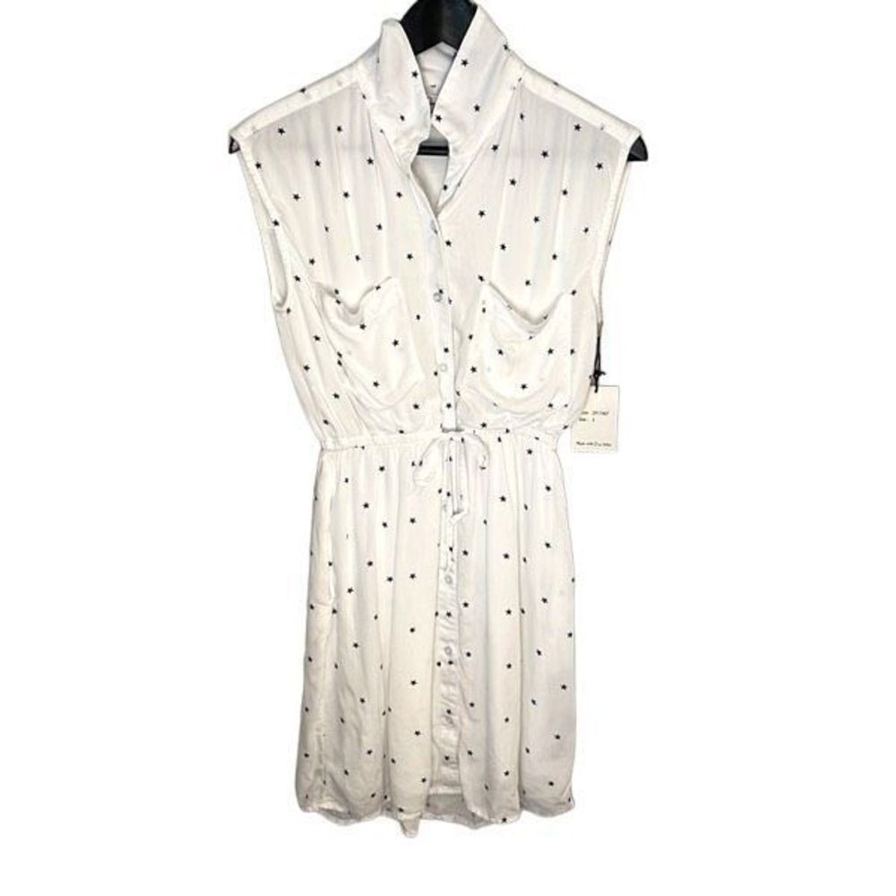 Japna White Polka Dot Mini Dress